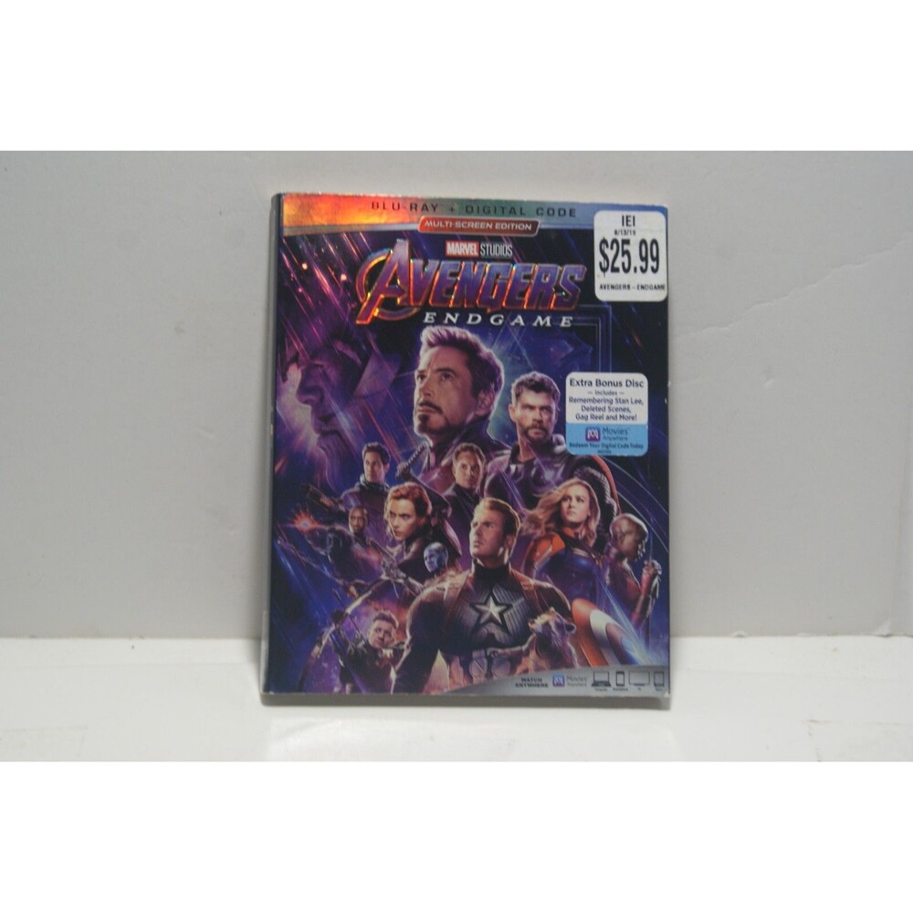 Avengers Endgame Blu-ray + DVD + Digital Copy 2019 2 Disc Set w Slipcover Action